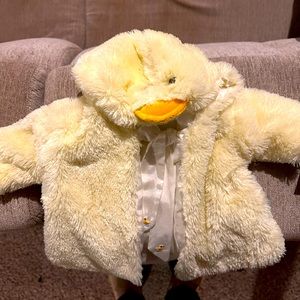 Bunnies By the Bay Hooded Chick Duck Coat 0-6. Such a beautiful and soft coat.
